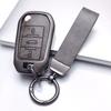 Zinc Alloy Leather Car Key Case Cover For Peugeot 208 308 T9 508 2008 For Citroen C4 For Opel Corsa Crossland X Auto Accessories