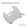 3Ply Guitar Pickguard with Single Coil Pickup Hole for  Electric Guitar White Pearl