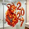 Holiday Party Window Supplies Chinese New Year Stickers, 2027 Goat Static Clings, Decorations Reusable Lunar Xmas Decor for Home Shop Decoration Easy