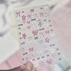 1Pcs Fashion Black White Silver Polka Dot Matrix Diffusion Pentagram Star Starburst Cross-shaped Adhesive DIY Nail Art Stickers