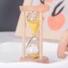 5 Minuter Trä Timglas Mini Skrivbordsdekoration Sand Klocka Kreativ Timers Kökssandglas för lekklassrumsbarn