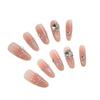 Zhuoshimei Handmade Removable Cat Eye French Nails: Light Luxury Manicure with Whitening Effect
