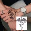 1 list Halloween pavouk žralok můra dočasné tetování pro ruce paže dospělých, dočasná falešná tetovací nálepka dlouhotrvající realistické tetování