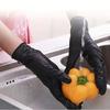High-Elastic Black Nitrile Disposable Gloves - Protective & Durable