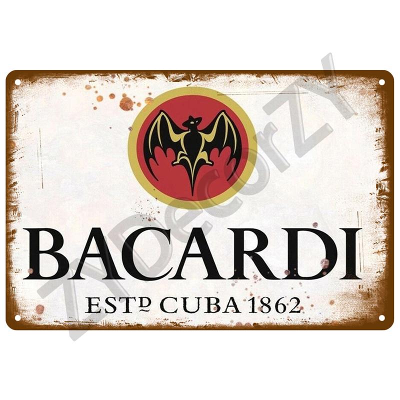 Vintage Posters Cocktail Tin Sign Plaque Metal Sign Plate Decoration Wall Art Home Decor For Bar Pub Club Man Cave Iron Painting
