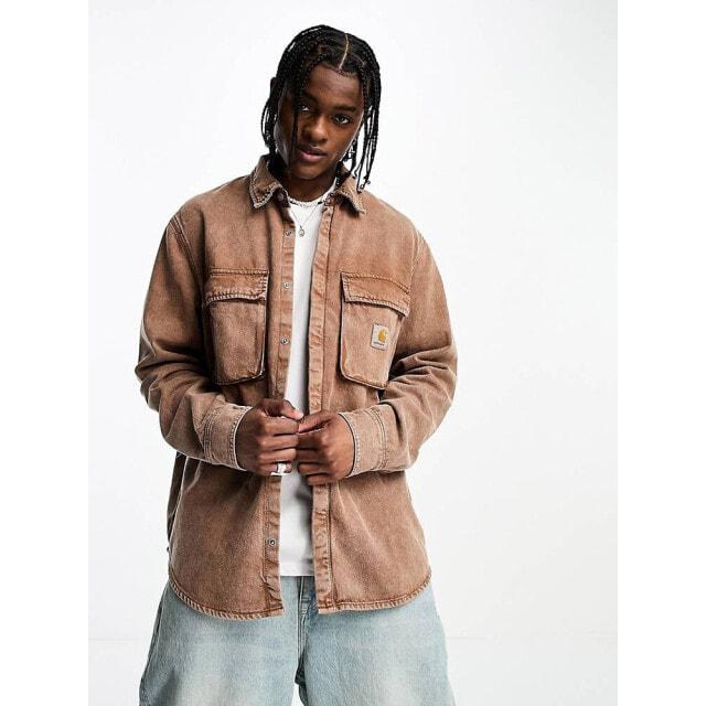 

Коричневая верхняя рубашка Carhartt WIP monterey