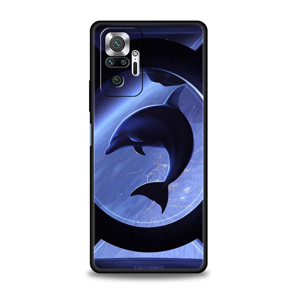 Ocean Animal Dolphin Phone Case Cover for Redmi 14C 10C Note 14 13 12 10 11 Pro Plus 7 8T K40 K50 Gaming Pro Plus 5G Soft Shell