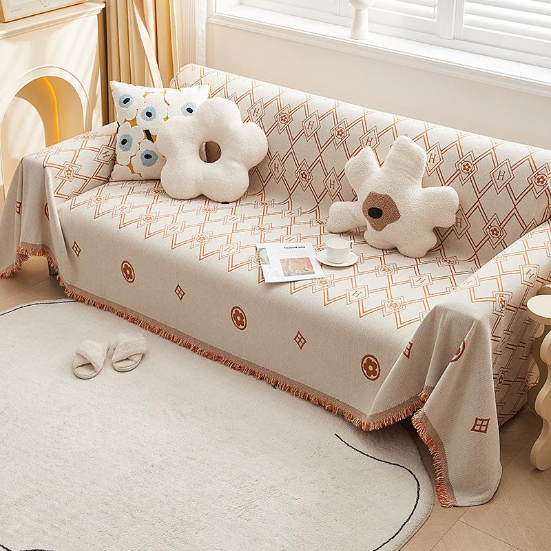 Chenille-Sofabezug, universeller Couch-Handtuch, staubdichter Sofakissenbezug, Anti-Katzen-Kratzschutzbezug, Sofadecke, Teppich