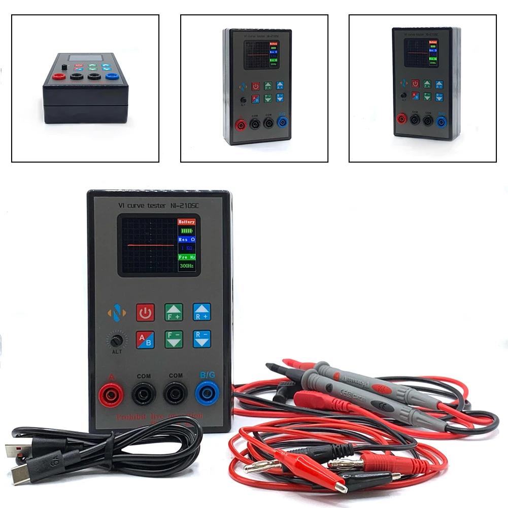 1pc Dual-Channel Color Screen Analog Feature Analyzer VI Curve Tester Fault Tester For Electronic Device Comprehensive Testing