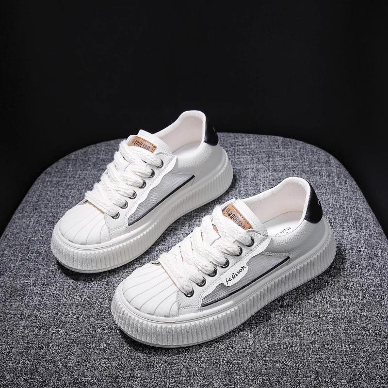 Shell head little white shoes women's 2025 new versatile platform sports and leisure women's shoes autumn explosion student board shoes tide