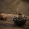 Textured HandcraftedStyle Vase Rustic Round WabiRustic Elegance for Hospitality Areas,