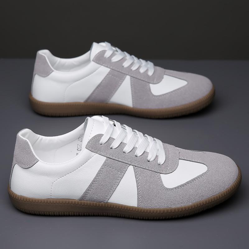 Men's Retro Fashion All-match Small White Shoes Sneakers German Training Shoes Forrest Gump Shoes Casual Men's Shoes