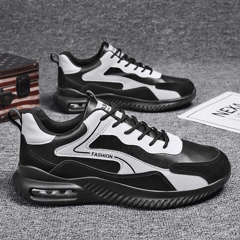 Platform Sneakers Men Air Cushion Running Shoes Fashion Casual Shoes Breathable Walking Shoes Lightweight Fitness Training Shoes