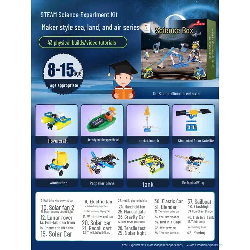 

HANDUNYOU Sea, Land, Air STEM Science Experiment Kit