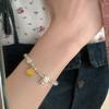 Korean Freshwater Pearl & Sterling Silver Bracelet for Women – High-Gloss, Versatile, and Elegant Hand Jewelry