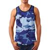 Geometric Splicing Pattern Tank Tops For Men Colorful Gradient Vest Summer Casual Loose Tops Street Round Neck Tees
