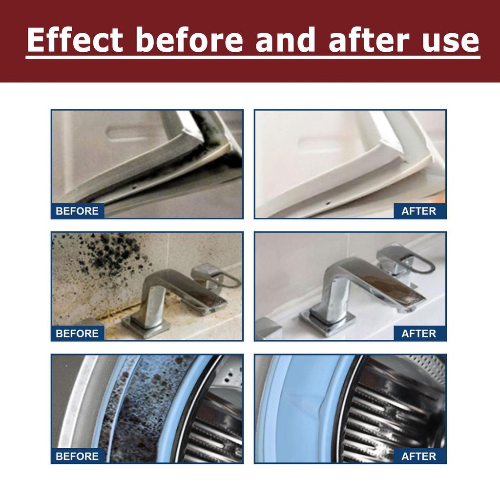 Jaysuing Mold Removal Gel, Multi-Purpose Wall Mold Remover/Cleaning/Stain Removal/Wall Renovation Agent for Household Kitchens and Bathrooms.
