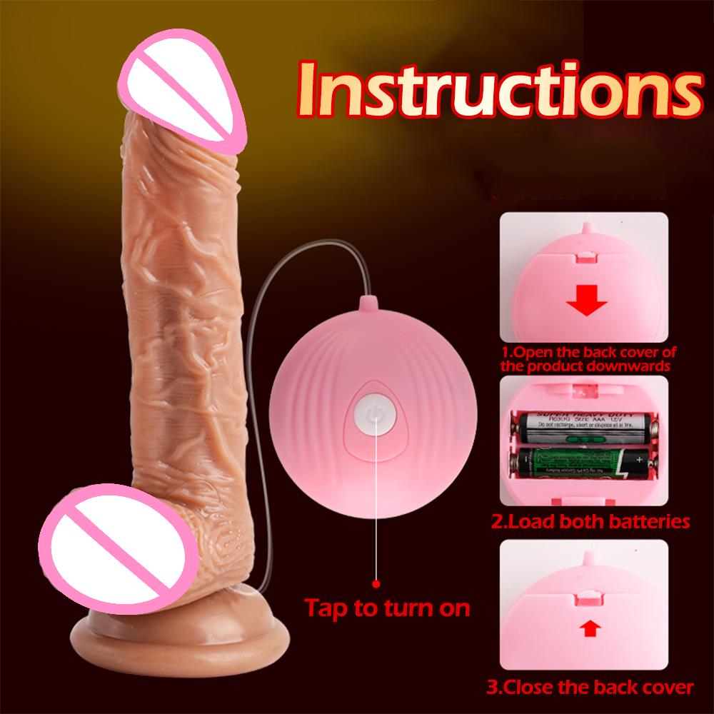 Realistic Dildo Vibrator Artificial Dick Big Penis Anal Plug With Suction Cup G Spot Female Masturbator Sex Toys For Women Gay