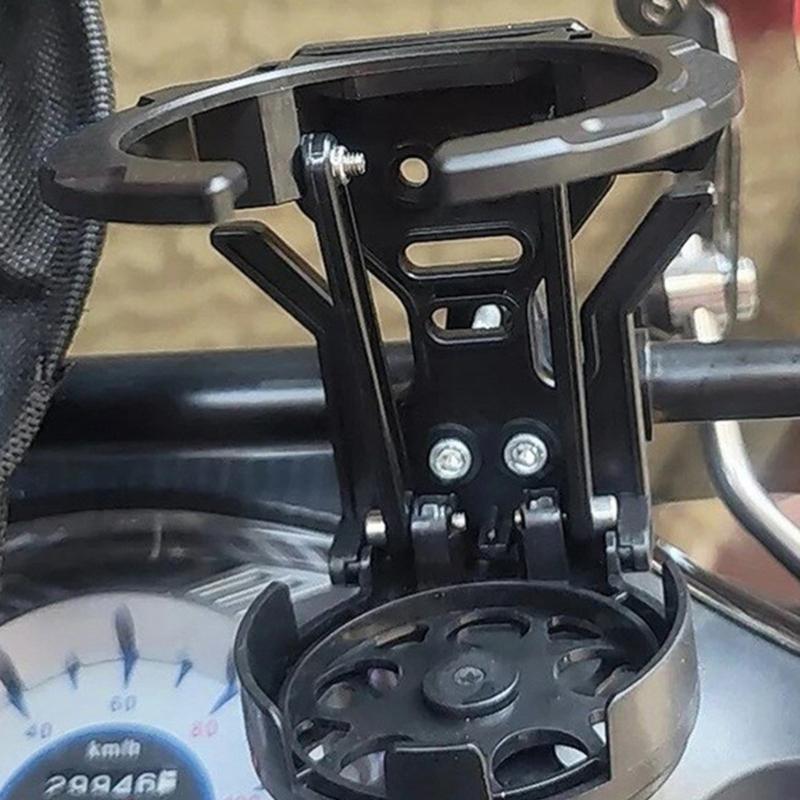 Bike Cup Mount for Cycling Use, Plastic and Metal Drink Cup Rack with 74 mm Opening, 68 mm Base, and Front Area Access for Daily Travel