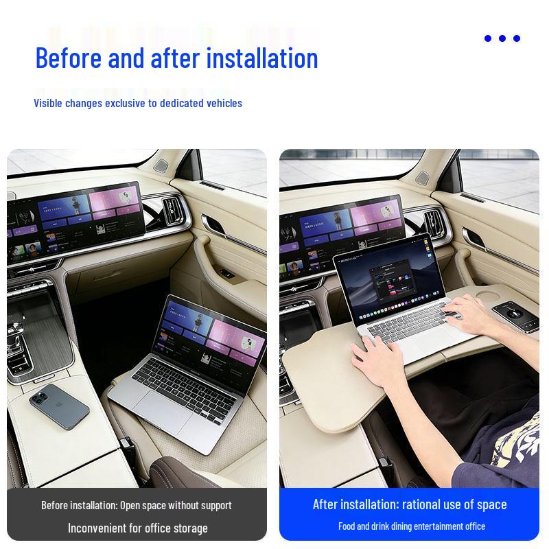 Compatible Folding Tableboard for Geely Xingyue L Cars (23-26 Models) - Tablet/Laptop Holder in Original Car Color.