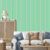 Green, white and mint striped wallpaper for living room and bedroom 50x1000