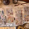 American Retro Nostalgic Stickers: High-Grade Waterproof PVC for Creative Journaling & Kids' Packs