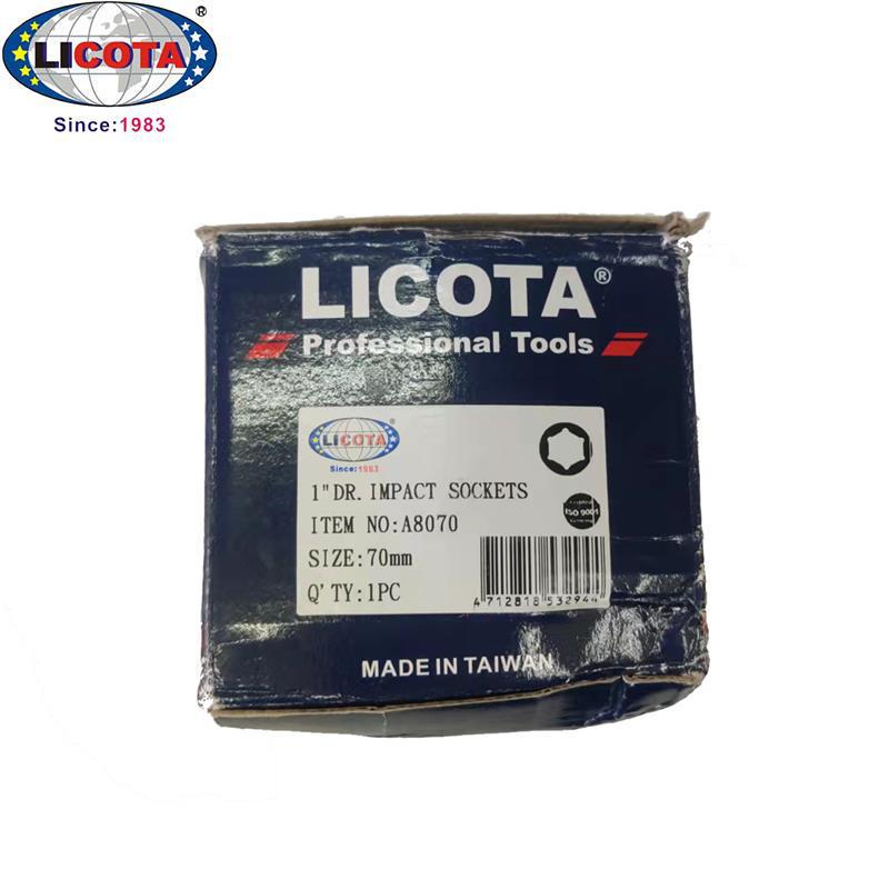 LICOTA USA Heavy Duty 1" Hex Metric Pneumatic Socket 43-73mm A8043
