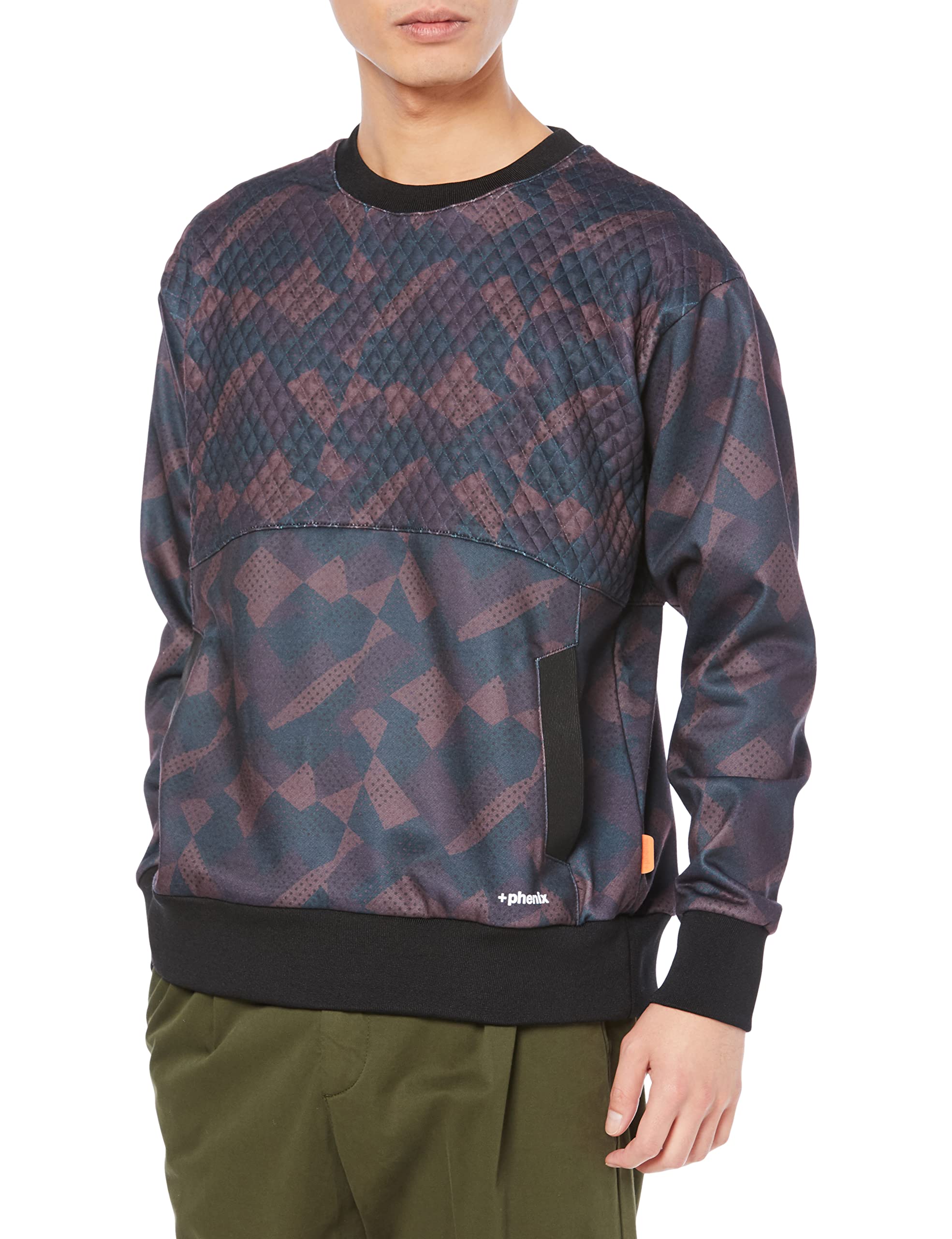 

Plus Phoenix Quilt Sweat Size S Men s Pullover, Green, зелёный