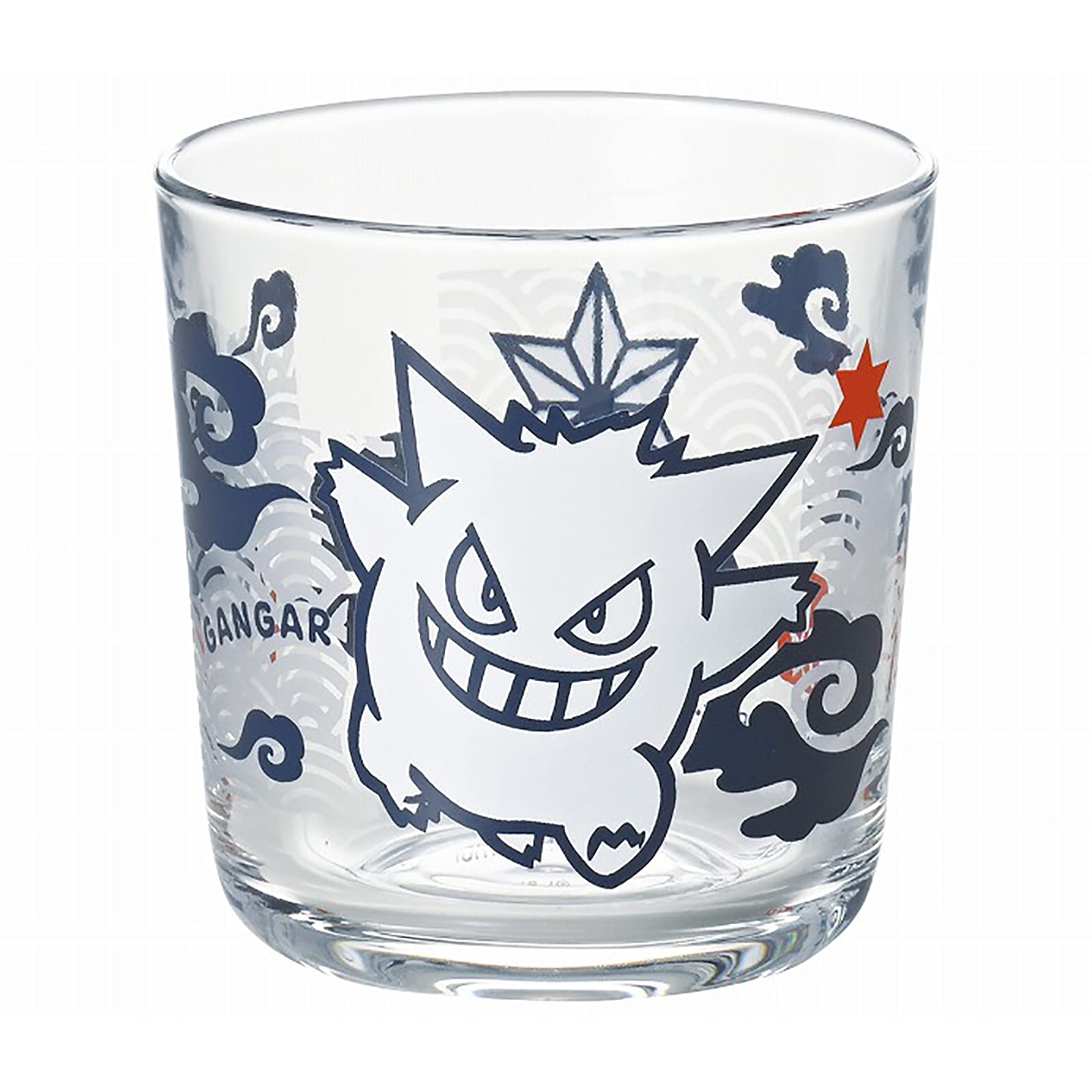 

Kaneshotouki Gengar Glass Cup Tumbler 8cm Paper Cutout 140164 Pokemon