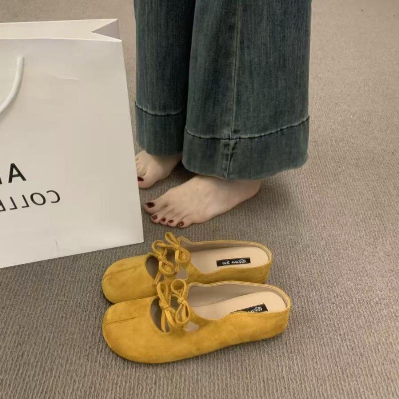 Insole Height-increasing Shoes Toe Half-slippers Women's Shoes Summer Ballet Mary Jane Single Shoes