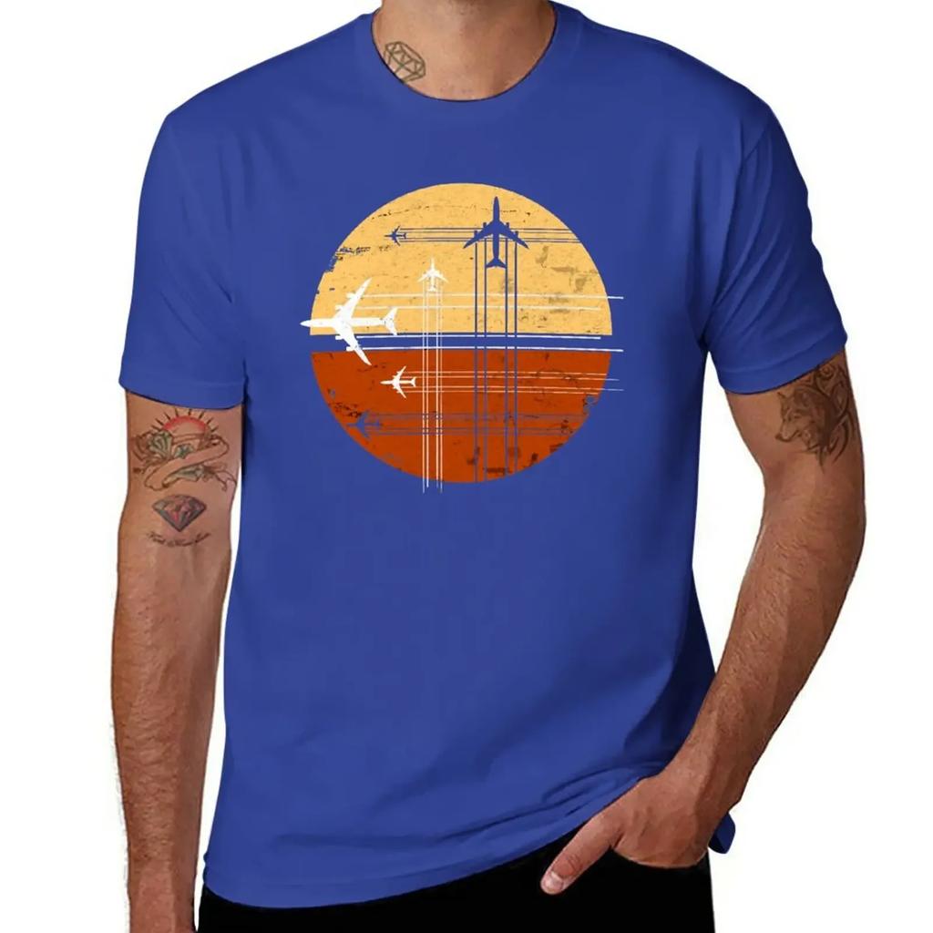 747 Sunrise | Vintage Retro Jumbo Jet T-Shirt vintage sweat mens graphic t-shirts anime