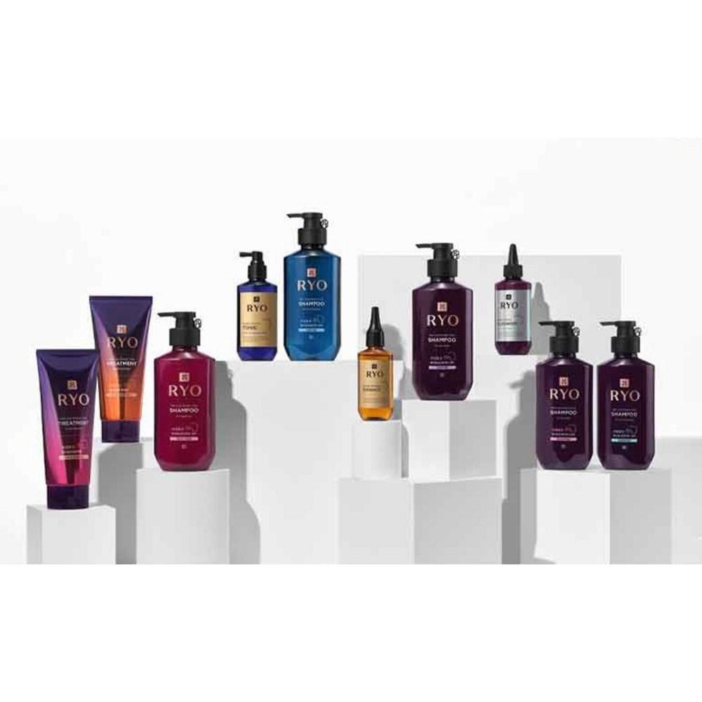 Ryo Jayangyunmo 9EX Hair Loss Symptoms Professional Care Shampoo for Sensitive Scalp Oriental Herbal Fragrance, 400ml, 4 pieces