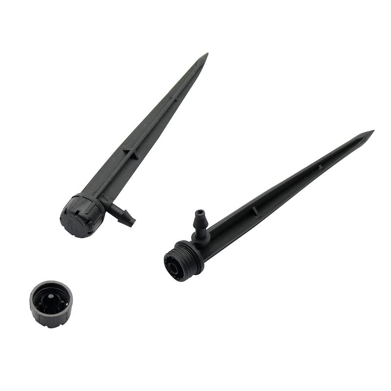 50 Pcs Full Circle Adjustable Garden Sprinkler 5" Stake-Stream Spray Irrigation Dripper Automatic Watering for 1/4 Inch hose