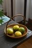 Multi-Layer Bamboo Hand-Woven Basket Display Stand for Fruits, Tea, and Pastries