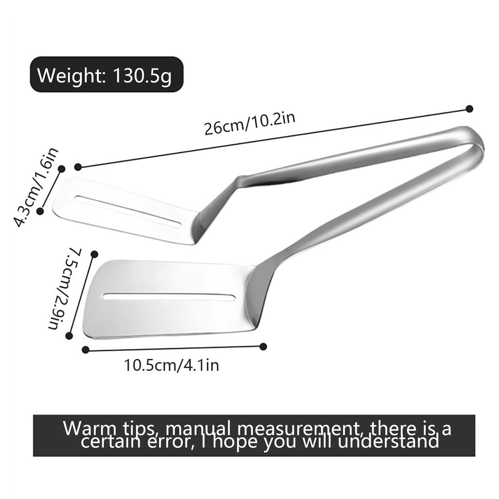Multi-Function Stainless Steel Cooking Shovel Clip Kitchen Food Clamp Spatula Baking Tools Bread Clip