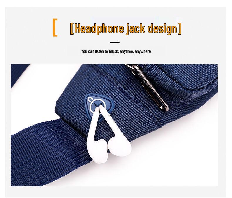 Unisex Waterproof Fanny Pack: Multifunctional Coin Purse, Mobile Phone Holder, Lightweight Running Bag for Sports