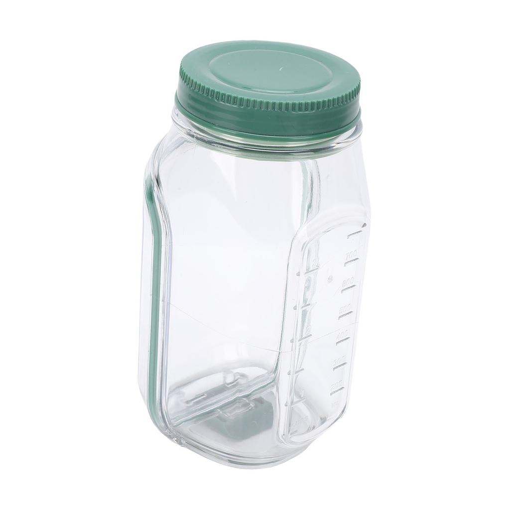 Barattolo per Insalata con Apertura Laterale in Plastica Ermetico Portatile Contenitore per Insalata con Scomparto per Condimento per Viaggio Preparazione Pasti