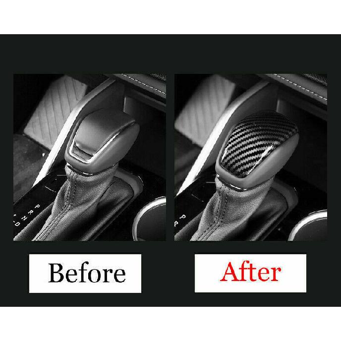 Carbon Fiber Gear Lever Shift Knob Cover Trim For Toyota Highlander - 1X