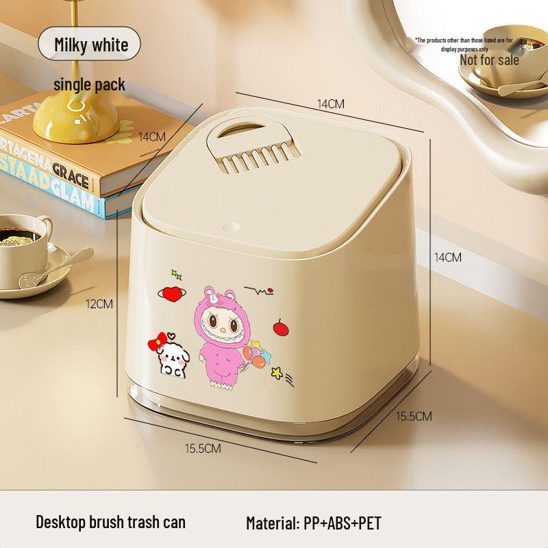 Stylish Bathroom & Kitchen Trash Can with Lid for Home Use