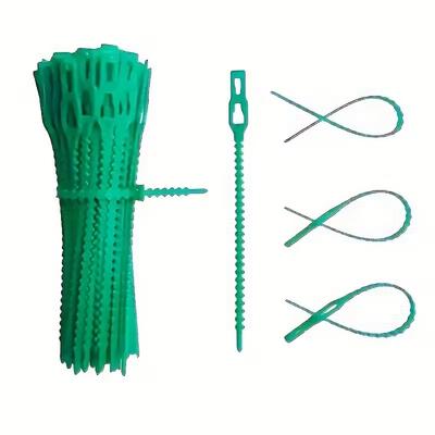 Adjustable Fishbone Cable Ties for Bundling Wires, Garden Tree and Vine Plant Fixing, Horticultural Use, Removable Cable Ties