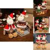 Adorable 2024 Christmas Series Plush Reindeer Snowman Penguin Decorative Figures Perfect For Holiday Gifts