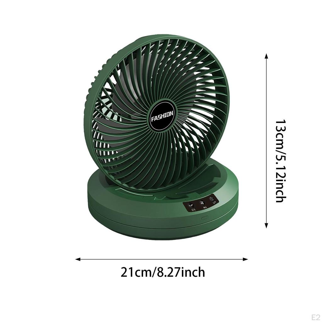 Desk Fan Air Cooling Portable Low Noise 4 Speed Table Wall Mounted for Dormitory Office