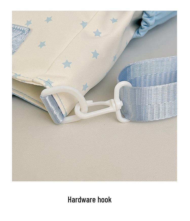 Japoński Styl Ins Urocza Torba Crossbody w Kształcie Gwiazdy dla Uczniów Gimnazjum - Torebka o Dużej Pojemności