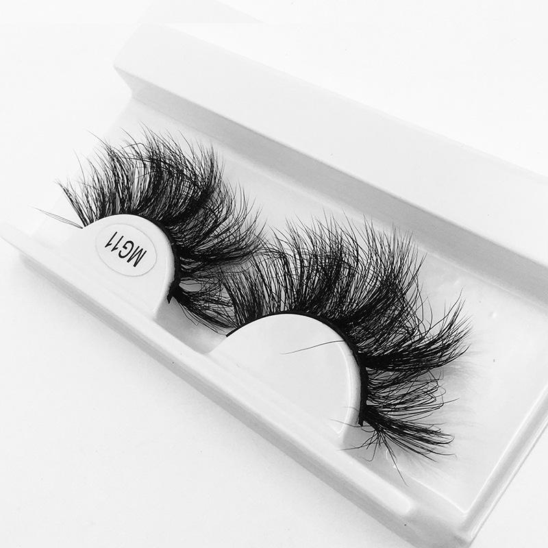 Evropské a americké 8d umělé řasy 1 pár simulace přírodních hustých kudrnatých naroubovaných řas