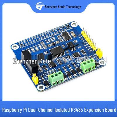 Raspberry Pi Dual Channel RS485 Expansion Module with SPI Interface for 4B/3B+