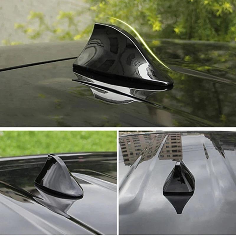 Car Shark Fin Antenna, Car Radio FM Signal Design, Roof Appearance, Installation, Non Perforated Tail Wing, Easy To Use