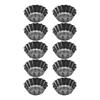 Egg Tart Pans Carbon Steel Tart Tins Baking At Home Effortless Baking Home Baking Supplies Reliable Baking Tools