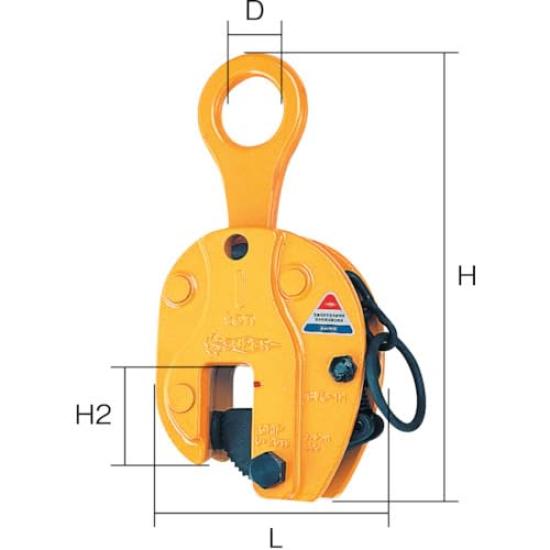 Super vertical lifting clamp handle Basic load capacity 1t (lock type)
