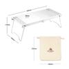Stainless Steel Outdoor Camping Table Lightweight Folding Table   Picnic Table with Carrying Bag