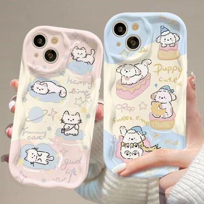 Süße Katze Welpe Handyhülle Für iPhone 11 12 13 14 15 16 e Pro Max XR X XS Mini Plus SE 2020 2022 Modische Hülle